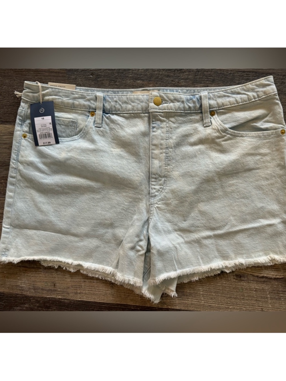 Universal Thread Vintage Midi Women’s denim jean shorts 18/34 New